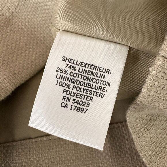 Banana Republic Linen Blazer Size 10 - Picture 9 of 9